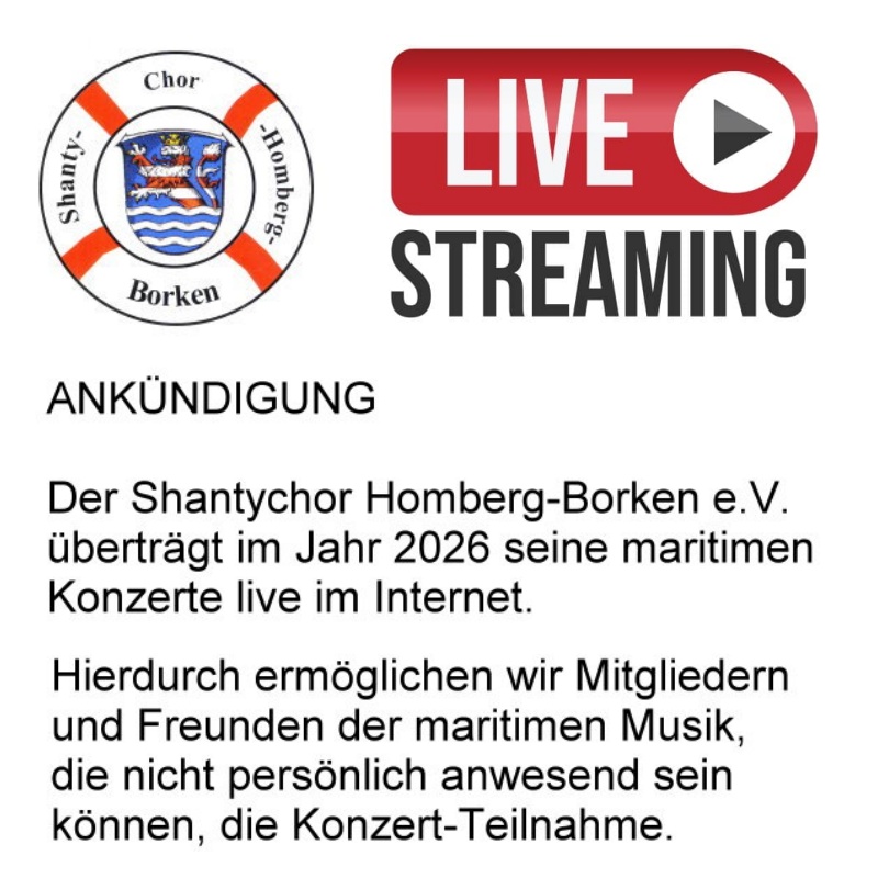 livestreaming ankündigung